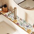 thumbnail image 2 of Yayeee Faucet Mat for Kitchen Sink 14.7" Diatomite Long Splash Guard Pad, Birds and Teapots, 2 of 7