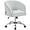 Light Gray, variant on CRXX Home Office Chair, Faux Leather Desk Chair, Modern Swivel Chair with Tufted Barrel Back, Rolling Wheels for Office,Study, Vanity, Bedroom White