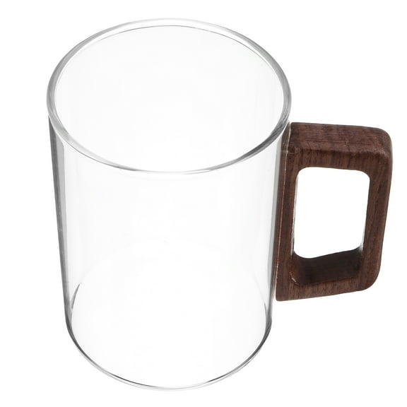 MLINS Glass Coffee Mug Clear Glass Cup Tea Mug For Tea Espresso Cappuccino Hot Cold Beverages