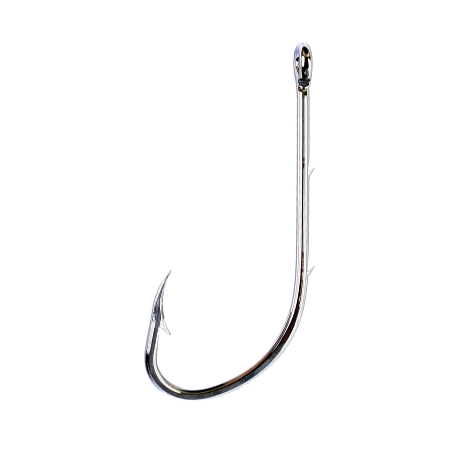 Eagle Claw 189AH-4/0 Baitholder Offset Hook, Nickel, Size 4/0, 8 Pack
