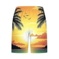 thumbnail image 3 of ZCFZJW Stylish Mens Swim Trunks Lightweight Hawaiian Tropical Printed Quick Dry Beachwear Sports Swim Board Shorts Holiday Party Bathing Suits with Pockets Yellow#01 XXL, 3 of 3