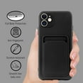 thumbnail image 4 of Wallet Case for iPhone 11 (6.1 inch), Card Holder Camera Protection Cover for iPhone 11 + Screen Protector, Soft Slim Card Slot Case Compatible with iPhone 11 Phone Case -Black, 4 of 13