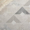 thumbnail image 6 of SAFAVIEH Saylor Kajus Geometric Area Rug, Grey/Dark Grey, 6'3" x 6'3" Round, 6 of 7