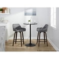thumbnail image 4 of LumiSource Brown Daniella 26" Fixed-Height Counter Stool - Set of 2, 4 of 11