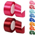 thumbnail image 1 of 10Rolls Solid Colour Satin Ribbon, Ribbon for Flower Bouquet, Bouquet Ribbon for Flowers, Solid Fabric Ribbon Roll, Ribbons for Crafts, 1 of 7
