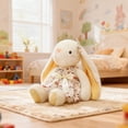 thumbnail image 3 of Plush Rabbit Stuffed Animal, Soft Floppy Bunny Toy for Girls Boys, Cute Easter Bunny Doll for Bedroom Decor, Hugging Pillow Gift 18 inch Blue, 3 of 5