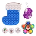 thumbnail image 1 of goowrom 6Pcs Fidget Toys Packs with Bubble Stockings Keychain Spinner Toy, 1 of 8