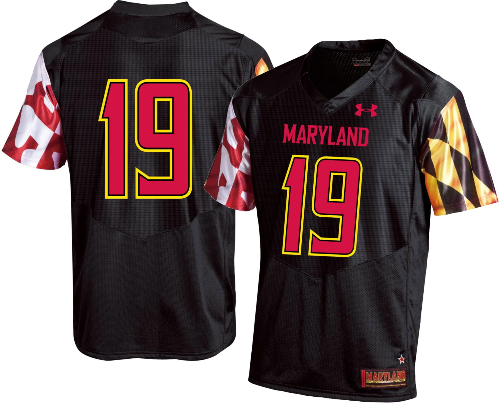 Under Armour Youth Maryland Terrapins 19 Replica Football Black