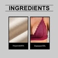 thumbnail image 6 of Alun Lace Deep V-Neck Bras for Women No Underwire Thin Padding Comfortable Breathable Bralettes 2026 Spring Summer Fashion Wavy-Edge Pure Color T Shirt Bra Red L, 6 of 7