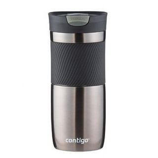  Contigo Huron Vacuum-Insulated Stainless Steel Travel Mug with  Leak-Proof Lid, Keeps Drinks Hot or Cold for Hours, Fits Most Cup Holders  and Brewers, 20oz 2-Pack, Blue Corn & Bubble Tea 