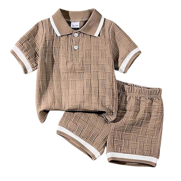 MEZZALL Stylish Boys Outfit Sets Comfortable O-Neck Short Sleeve Shirt And Shorts Toddler Casual Wear And Daily Activities Kids Clothes Sets for Every Occasion Birthday Party Beach