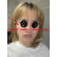 thumbnail image 3 of Coraline Cosplay Coraline Botones Ojos Botones Negros Gafas para Otro Disfraz de Madre Gafas Redondas Orejas de Botón para Niño, 3 of 4
