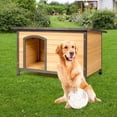 thumbnail image 4 of Casa para Perros de Madera Costway Cabaña de Troncos para Mascotas para Exteriores Grande, 4 of 8