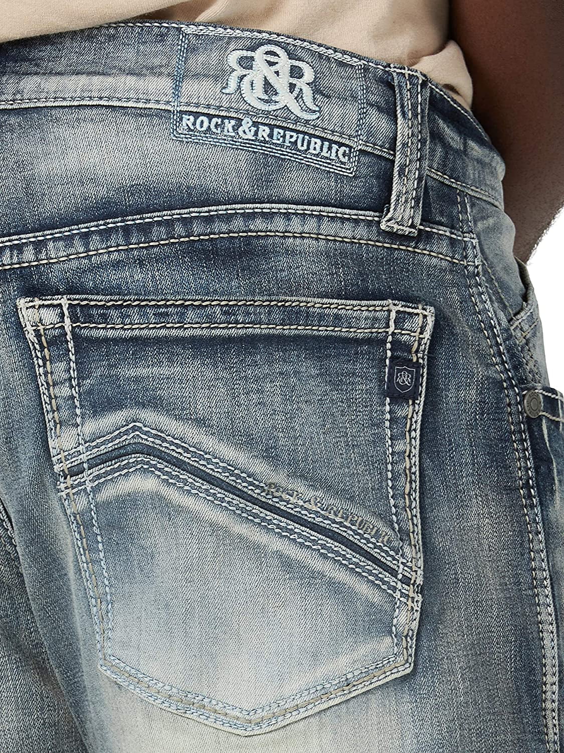 Rock & Republic Men's Straight Leg Jean with Ultra Comfort Denim