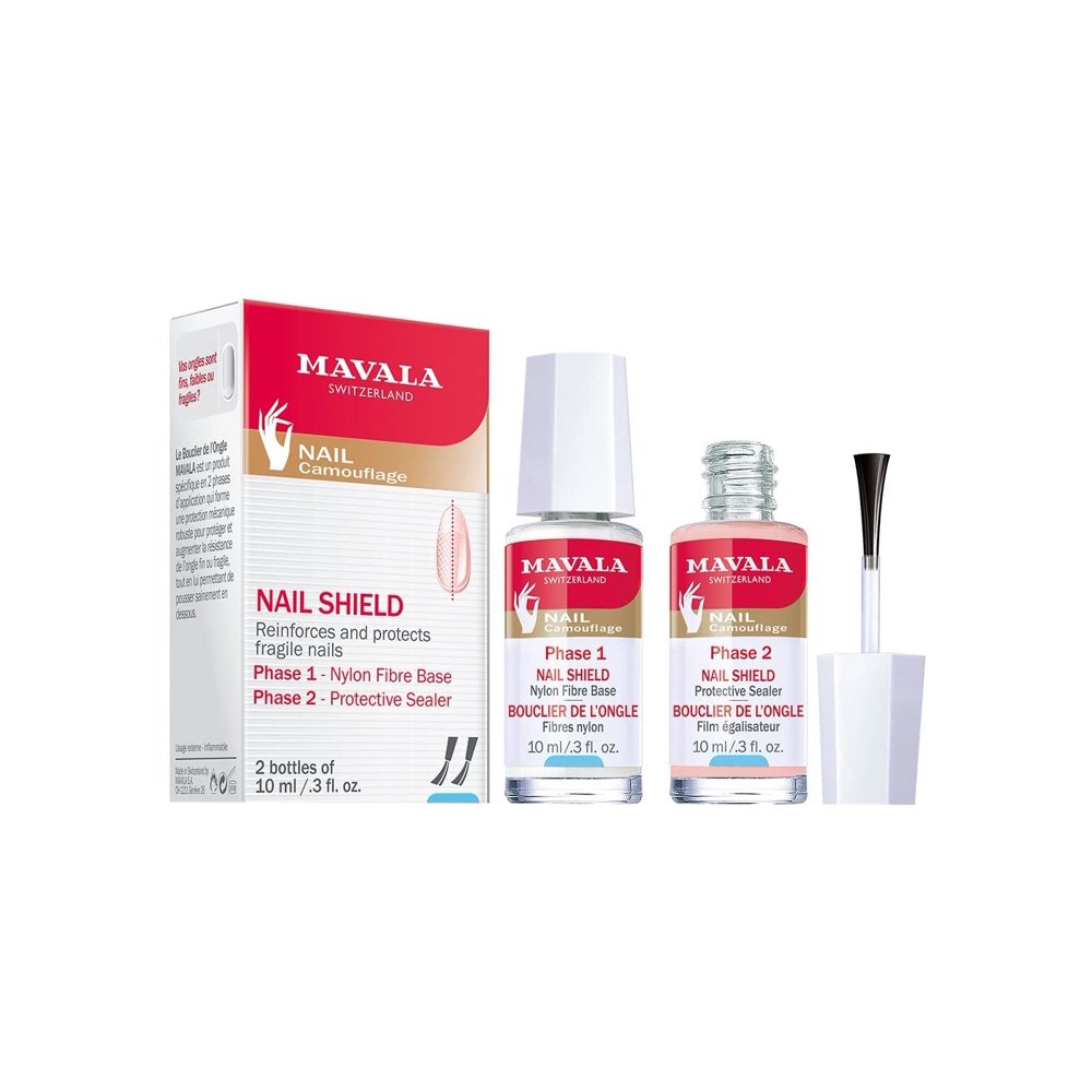 Mavala Switzerland MAVALA NAIL SHIELD 2 Count, Phase 1 & 2, Clear