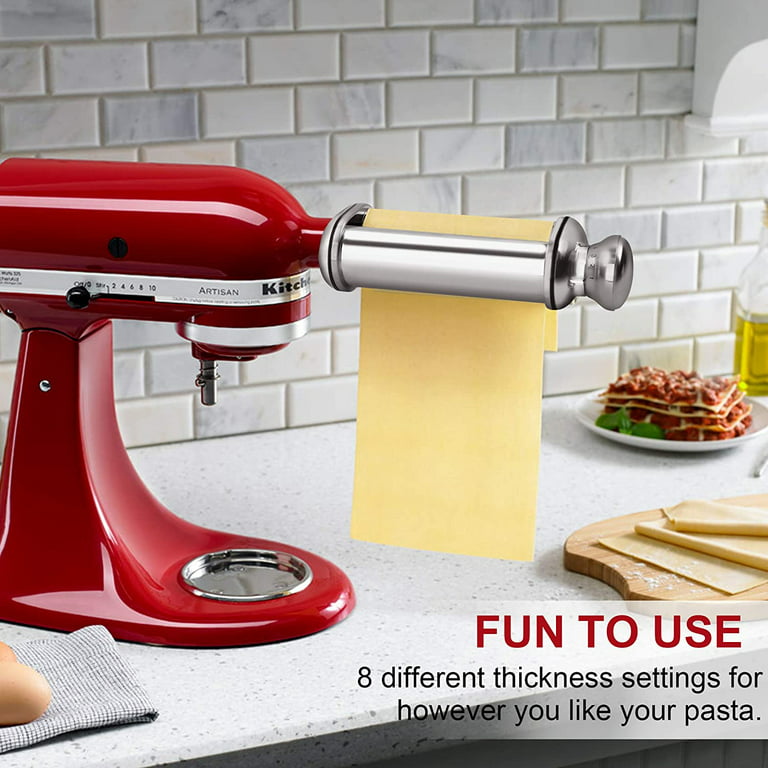 3 Piece Pasta Roller Cutter Maker Attachment Set For KitchenAid