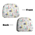 thumbnail image 3 of 2 PCS Car Headrest Cover, Cute Hand Painted Snail Soft Car Seat Head Rest Cover Protector Interior Car Accessories Seat Covers for Cars Truck Auto Only Covers, 3 of 8