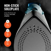 PurSteam 1200W Professional Steam Iron, Burst/Spray & Non-Stick Soleplate, Auto Shut-Off