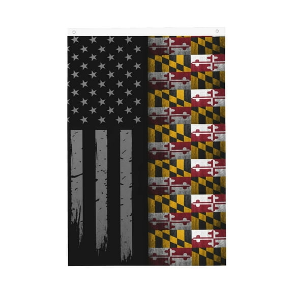 Flag 2x3ft America Maryland Flag Double Printed Flag Banner Tapestry Dorm Room Home College Decor