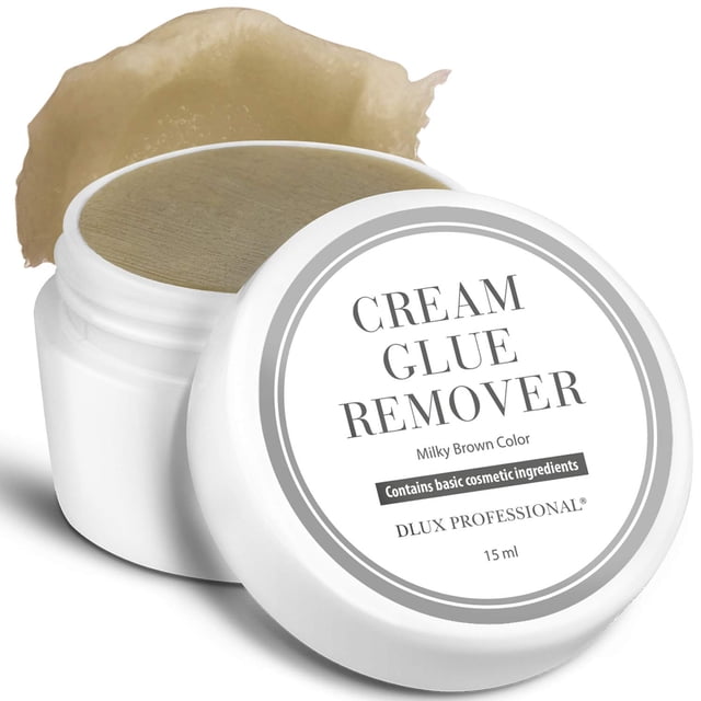 Removedor de pegamento en crema para extensiones de pestañas - 15 ml de pigmento natural Extensiones de pestañas profesionales Removedor de adhesivo Tipo crema Suministros de extensión de pestañas de