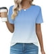 thumbnail image 2 of Pantalones Cortos para las Mujeres Sexy Cuello Redondo de Moda Casual de Manga Corta de Poliéster, Blusa de Verano de Primavera para el Uso Diario, 2 of 5
