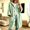 Green, variant on Women's Casual Hooded Knit Coat with 3/4 Sleeves and Button Closure,Mid-Length Solid Color Outerwear for Fall Layering, Weekend Errands, and Coffee Shop Strolls