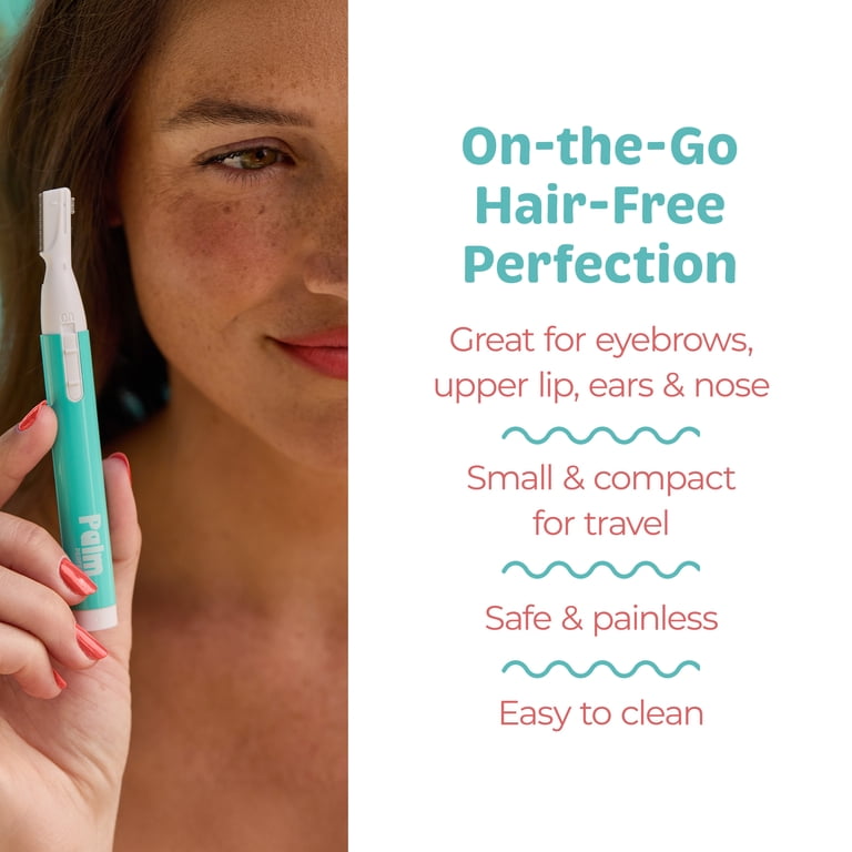 PalmPerfect Face Razor for Women, Twin-Blade Hair Trimmer photo 6
