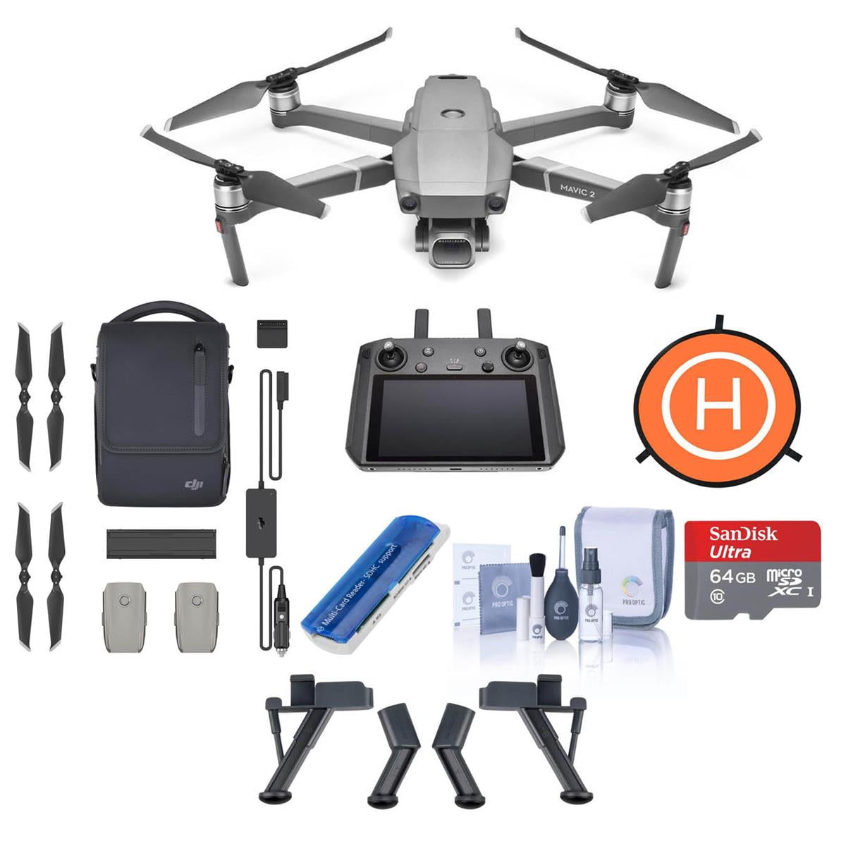 DJI Mavic 2 PRO Drone Quadcopter with Fly More Kit Combo Bundle