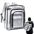 thumbnail image 1 of AKEGAMN Clearance! Bag Tool Backpack Transparent Clean Room Tool Backpack Accessories Mesh Transparent Bag For Technician Repairman Electrician 【Anti Static PVC Material】This clear backpack features, 1 of 5