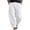 C176 White, variant on CONZONE Mens Linen Pants Wide Leg Elastic Waist Drawstring Joggers For Men Baggy Casual Summer Trousers With Pockets