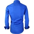thumbnail image 2 of Alex Vando Mens Dress Shirts Regular Fit Long Sleeve Stretch Business Dress Shirts for Men, 2 of 6