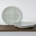 thumbnail image 2 of Noritake Green Hammock Set of 4 Coupe Stripe Salad Plates, 2 of 7