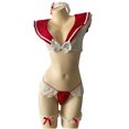 thumbnail image 4 of Lencería erótica de mujer Encanto sexy Perspectiva pura Lazo femenino Traje de marinero Uniforme Tentación Traje de pasión Fridja nalpqowj41340, 4 of 9