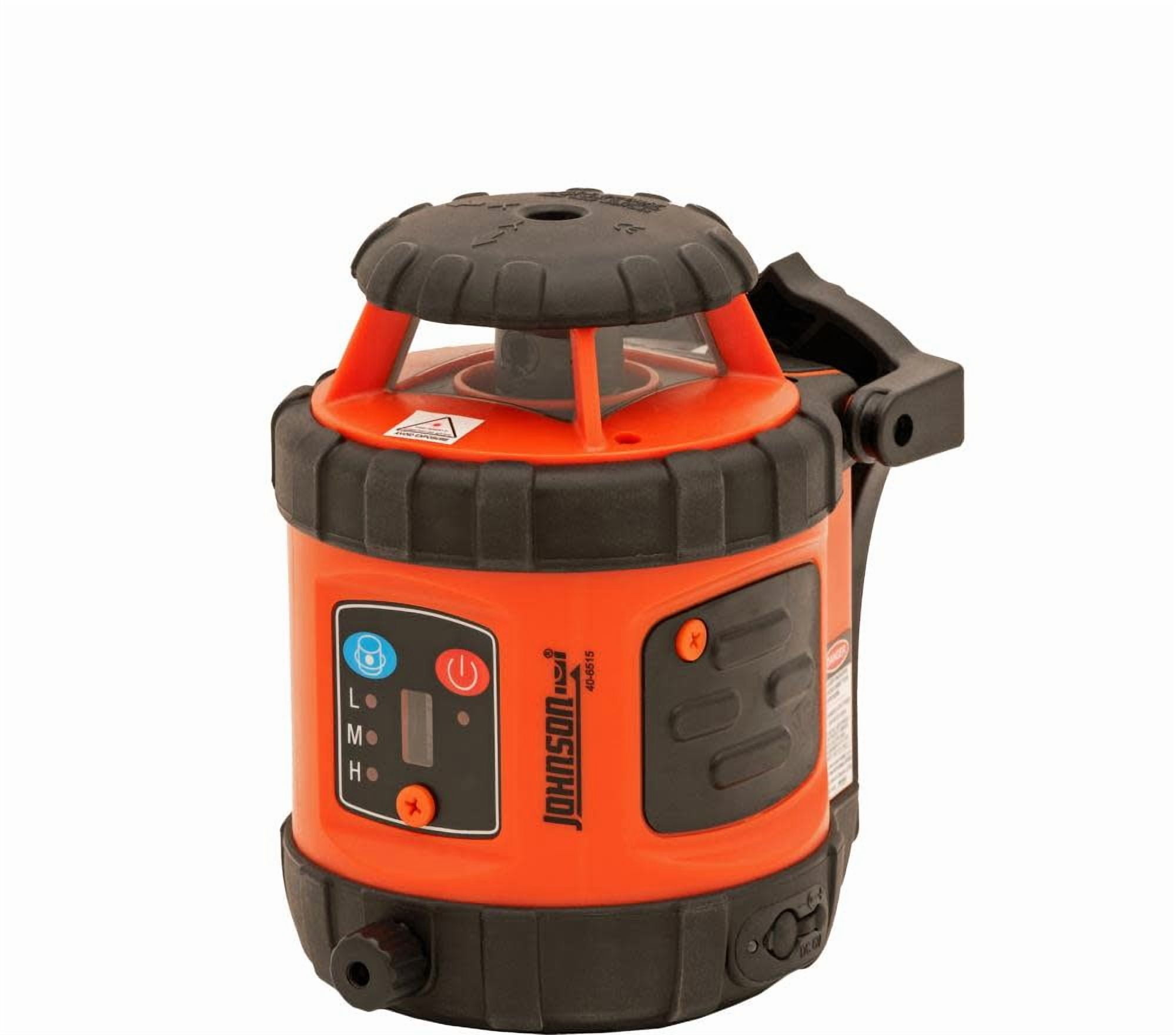Johnson Level Laser Level Kit - 200 Ft Range, ±1/8 In Accuracy, Red Laser, Magnetic