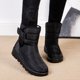 thumbnail image 2 of Botas Nieve Invierno Zapatos Planos para Señoras Con Forro Felpa Regalos Madres Amigas, 2 of 9