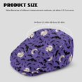 thumbnail image 4 of FUIALDOLG Polyester Mens Forward Cap for Driving Hunting Travel, Soft Retro Newsboy Hat, Halloween Bat Moon Pattern, 4 of 4
