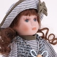 thumbnail image 4 of 2 X Encantadoras de para Niñas, de Personas con Sombrero , Conjunto de Hugo Muñeca de porcelana victoriana, 4 of 10