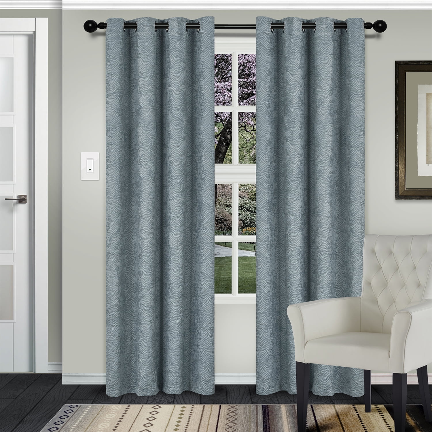 Waverly Blackout  2 Panel Curtains  Walmart com