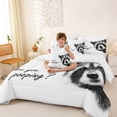 thumbnail image 3 of Erosebridal Cute Raccoon Kids Twin Bedding Sets 7-Piece, 3D Animal Print Bedding Comforter Set, 3 of 7