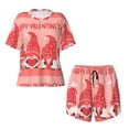 thumbnail image 5 of "Wukai Gnomes Hold The Letters LOVE Women's Pajama Set - Short-Sleeve Top and Shorts with Elastic Waistband and Pockets for Loungewear, Yoga, and Casual Wear-Large, 5 of 8