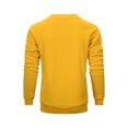 thumbnail image 3 of Sweatshirts For Men Solid Casual Loose Fit Crew Neck Shirts Comfoty Soft Long Sleeve Pullover Tops Spring Fall Outfits Clothes Yellow M, 3 of 7