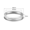 thumbnail image 2 of Uxcell 42Pcs Canning Rings Regular Mouth, 86mm Metal Canning Jar Rings for Mason Jar Silver, 2 of 6