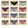 thumbnail image 2 of Just Intimates Cotton Panties / Bikini Underwear (Pack of 12) (9 - XXL), 2 of 4