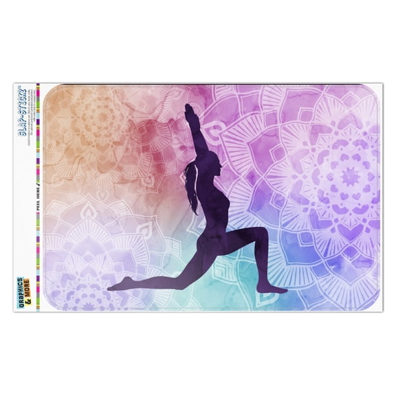 High Lunge Crescent Variation Yoga Pose Home Business Office Sign