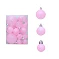 thumbnail image 2 of Ltvvegg 24 Pcs Pastel Christmas Ball Ornaments Decorations Set, 2.36in Macaron Hanging Ornaments Balls Set, Christmas Tree Pendants Ball Xmas Tree Decorations, Pink, 2 of 6