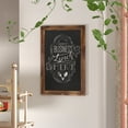 thumbnail image 2 of Flash Furniture Canterbury 20" x 30" Torched Wood Wall Mount Magnetic Chalkboard Sign with Eraser, Hanging Wall Chalkboard Memo Board for Home, School, or Business, 2 of 12