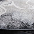 thumbnail image 4 of SAFAVIEH Cyrus Tendrils Abstract Shag Area Rug, Gray/Beige, 6'7" x 6'7" Round, 4 of 11