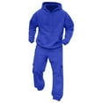 thumbnail image 4 of cocolona Mens Sweatsuits Long Sleeve Hoodies and Joggers Fall Winter Casual Athletic 2 Piece Sets Tracksuit Travel Outfits, 4 of 7