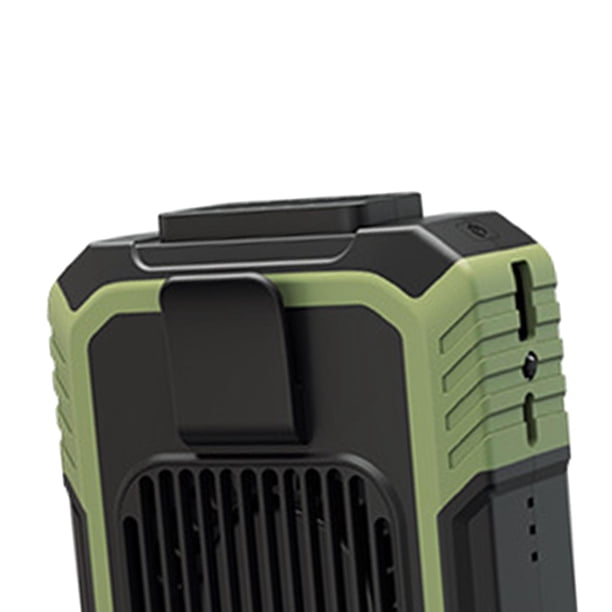 Ventilateur De Taille Portable Rechargeable, Ventilateur Personnel Mains Libres Pour Le Cou Pour Le Camping Lexterieur Les Chantiers Vert~p126760338
