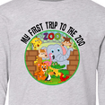 thumbnail image 4 of Inktastic First Trip to the Zoo Long Sleeve Youth T-Shirt, 4 of 5